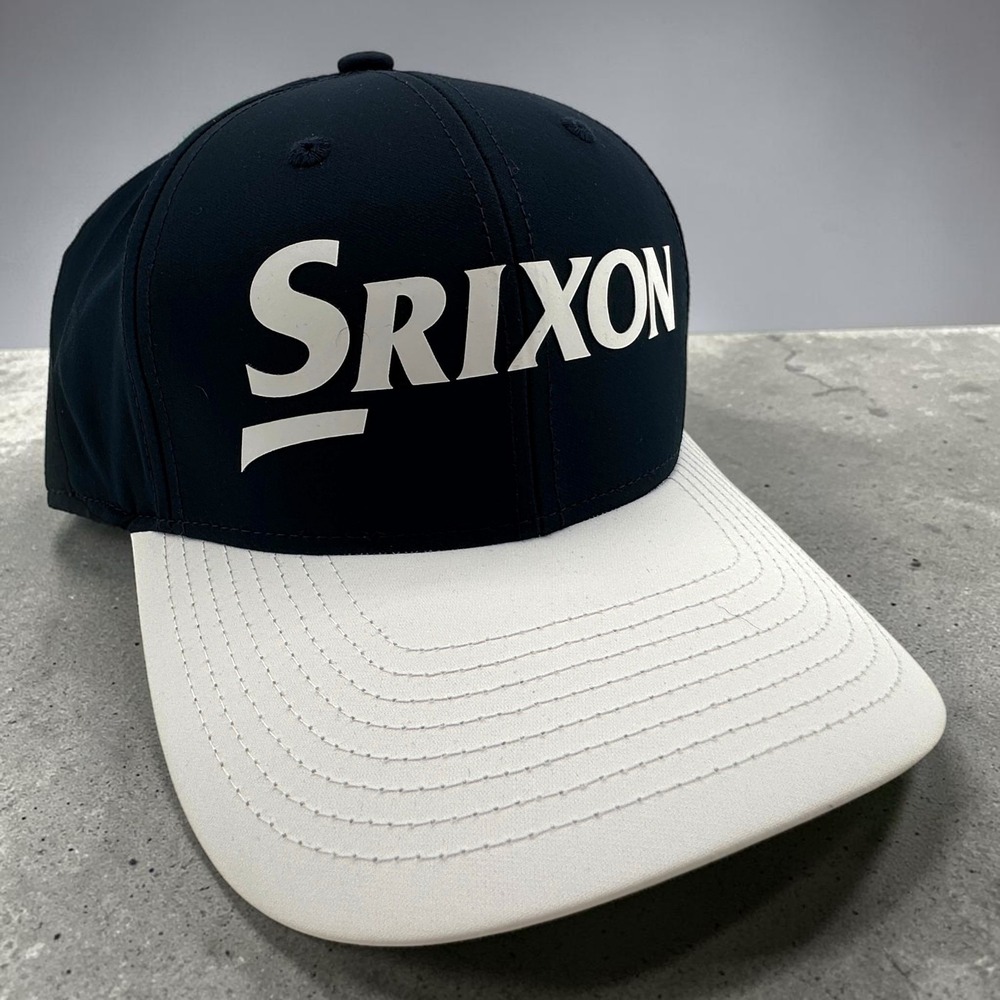 Srixon Golf Tour Tech Hat Adjustable Snapback Navy White Lightweight Cap NEW